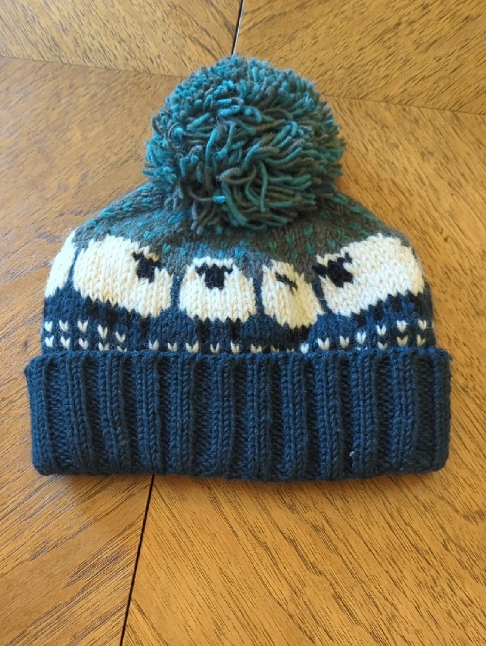 Sheep Pom-Pom Knit Beanie - One Black Sheep